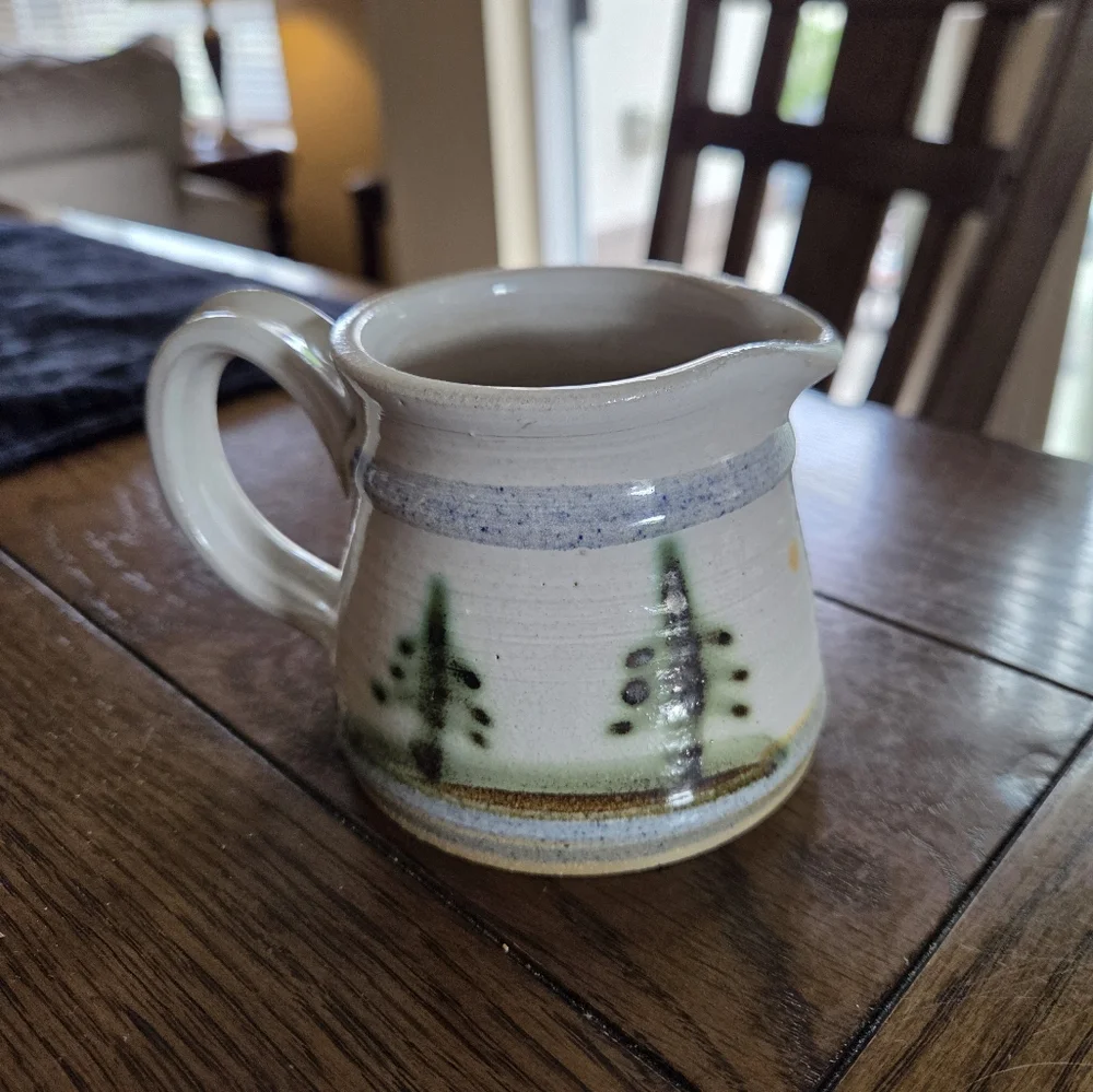 Studio Pottery Syrup Or Cream Pitcher